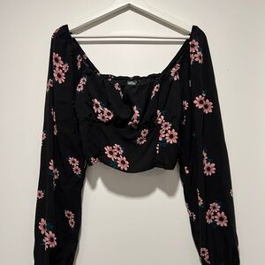Wild Fable Floral Crop Top - Size L